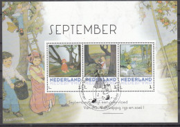 Nederland Persoonlijke Zegel, Rie Cramer, September, Spelende Kinderen, Speciale Stempel - Usati