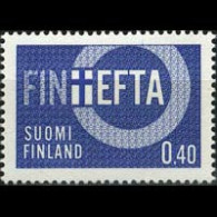 FINLAND 1966 - Scott# 444 Free Trade Assoc. Set Of 1 MNH - Unused Stamps