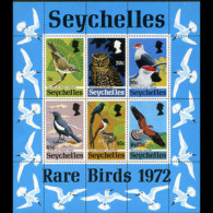 SEYCHELLES 1972 - Scott# 304a S/S Birds MNH - Seychelles (1976-...)