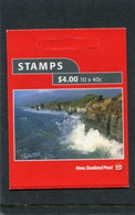 NEW ZEALAND - 2002  $ 4.00  BOOKLET  COASTLINES  MINT NH SG SB111 - Booklets