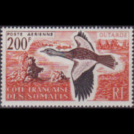 SOMALI COAST 1960 - Scott# C23 Great Bustard Set Of 1 LH - Otros & Sin Clasificación