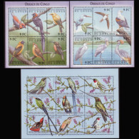 ZAIRE/CONGO DR. 2000 - Scott# 1534-6 S/S Local Birds MNH - Other & Unclassified