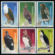 ZIMBABWE 1984 - Scott# 481-6 Birds Of Prey Set Of 6 MNH - Zimbabwe (1980-...)