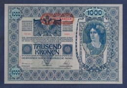 Austria 1000 Kronen 1919 P61 Overprint II Auflage UNC - Autriche