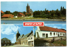 Groeten Uit Olmen - Panorama - Markt - 't Vergult Cruys - Balen