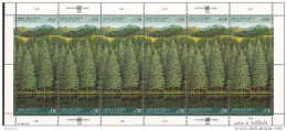 1988 UNO Genf Mi. 165-6 **MNH  Sheet  Rettet Den Wald - Blokken & Velletjes