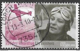 2010  Deutschland Germany .Mi.2814 Used     75. Jahrestag Des Rekordfluges Von Elly Beinhorn. - Gebraucht