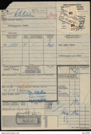 1958 Schweiz  Eisenbahndienstmarke Auf Frachtbrief - Spoorwegen