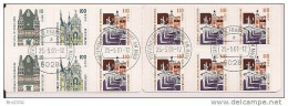 2001  Deutschland Germany   Mi. MH 43  Used  25-5.01-12 Sehenswürdigkeiten - 2001-2010