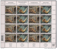 2014  Schweiz Mi. 2349-50  Used  Sheet : Volksmusikinstrumente - 2014