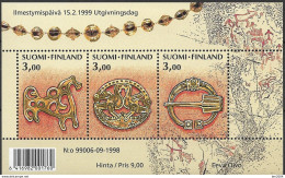 1999 Finnland   Mi. Bl 21 **MNH  150 Jahre Nationalepos „Neue Kalevala“ - Blocks & Kleinbögen