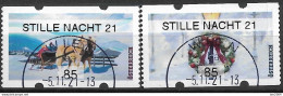 2021  Austria Österreich AWZ Automatenmarken  Timbres De Distributeurs   Mi. 70-71 Used  STILLE NACHT 21 - Used Stamps