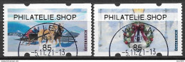 2021  Austria Österreich AWZ Automatenmarken  Timbres De Distributeurs   Mi. 70-71  Used PHILATELIE.SHOP - Gebraucht