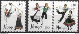 1976 Norwegen Mi. 719-21 **MNH Volkstänze - Ungebraucht