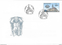 1998 Slowakei  Mi. 308 FDC     Burgen  Nitra - FDC