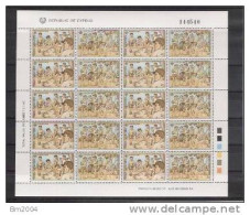 1989 Zypern Chypre Yv. 712-5 Mi. 715-8 Sheet **MNH  Europa - 1989