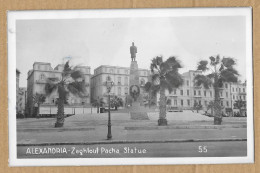 EGYPT ALEXANDRIA ZAGHLOUL PACHA STATUE 1948 N°G341 - Alexandrie