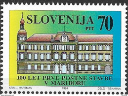 1994 Slowenien  Slovenija Mi.93 **MNH 100 Jahre Erstes Postamt In Marburg/Drau (Maribor). - Winter 1994: Lillehammer