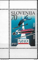 1994 Slowenien  Slovenija Mi. 78 **MNH    60 Jahre Skisprungschanze „Bloudkova Velikanka“, Planica. - Inverno1994: Lillehammer