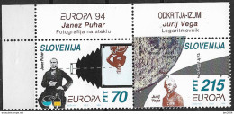 1994 Slowenien  Slovenija Mi.80-1 **MNH  Europa: Entdeckungen Und Erfindungen. - Winter 1994: Lillehammer