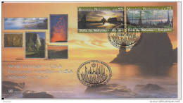 2003 UNO Wien Mi. 397-8 FDC    UNESCO-Welterbe: Vereinigte Staaten Von Amerika - FDC