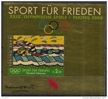 2008 UNO Wien Mi. Bl. 22 **MNH     Sport Für Frieden - Olympische Sommerspiele, Peking - Blokken & Velletjes