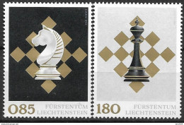 2021 Liechtenstein  Mi  2027-8  **MNH  50 Jahre Liechtensteiner Schachverband (LCF). - Unused Stamps