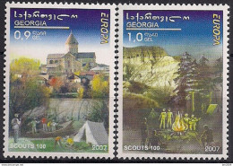 2007 Georgien Mi. 551-2 **MNH Europa : Pfadfinder - 2007