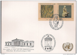 2004 UNO Österreich Mi. 414-5  Weisse Karte UNPA Zu Gast Auf Den Internatioale Münchner Briefmarkentag 2003 - FDC