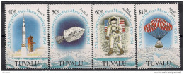 1994 Tuvalu Mi. 701-4**MNH  25th Anniversary Of The First Moon Landing 1969-1994 - Tuvalu