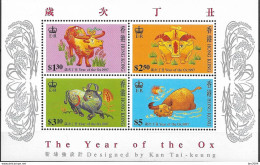 1997 Hongkong Mi  Bl. 45 A  **MNH   Chinesisches Neujahr: Jahr Des Ochsen. - Nuevos