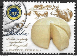 2015  Polen Mi  4775 Used  Käse Aus Der Region Korycin; EU-Siegel „Geschützte Geografische Angabe“ - Usati