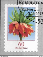 2013 Germany Allem.Fed. Deutschland  Mi. 3046R  FD-used Bonn   Blumen: Kaiserkrone (Fritillaria Imperialis) - Gebraucht