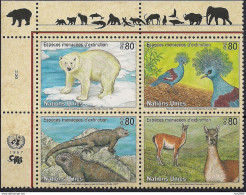 1997 UNO Genf Mi. 305-8**MNH  Gefährdete Arten - Unused Stamps