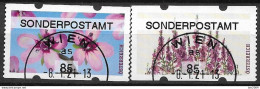 2021  Austria Österreich AWZ Automatenmarken  Timbres De Distributeurs   Mi. 68-9 Used  SONDERPOSTAMT - Gebruikt