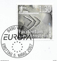2007 Liechtenstein Mi. 1436 FD - Used Briefstück    Europa: Pfadfinder. - 2007