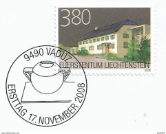 2008 Liechtenstein Mi. 1501 FD - Used Briefstück  . Ortsbildschutz:Gebäude Der Schädler Keramik AG, Nendeln - Used Stamps