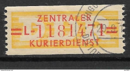 1958 DDR Mi. 17 L  Used Zentraler Kurierdienst - Oblitérés