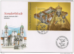 2007 Schweiz    Mi. Bl. 42  FDC   Tag Der Briefmarke - Einsiedeln - FDC