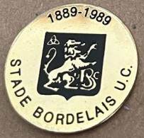 STADE BORDELAIS U.C. - 1869 / 1989 - LION - LOWE - LEONE - RUGBY ? - FOOTBALL ?  - (33) - Andere & Zonder Classificatie