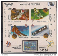 1994 Uruguay Mi. Bl. 62**MNH - Invierno 1994: Lillehammer