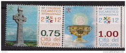 2012  Vatikan Mi. 1738-9 **MH 50. Internationaler Eucharistischer Kongreß, Dublin - Neufs