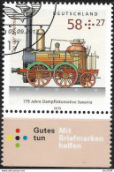 2013  Deutschland  Germany   Mi. 3027 FD-used   175 Jahre Dampflokomotive „Saxonia - Gebraucht