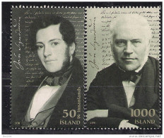 2011 Island Mi. 1323-4**MNH  200. Geburtstag Von Jón Sigursson. - Unused Stamps