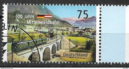 2012 Allem. Fed. Deutschland Germany Mi. 2951 FD-used Berlin    100 Jahre Mittenwaldbahn. - Gebraucht