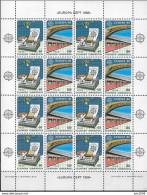 1988 Griechenland Mi Nr.  1685/6 ** MNH Europa: Transport- Und Kommunikationsmittel (Arti - Blocks & Kleinbögen