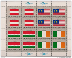 1982 UNO NY Mi. 397-412 **MNH  Sheet   Flaggen Der UNO-Mitgliedsstaaten (III) - Blocs-feuillets