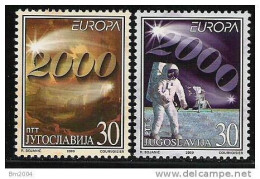 2000 Jugoslawien  Mi. 2975-6 **MNH  EUROPA - 2000