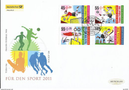 2011  Deutschland Germay. Mi  2857-9 FDC  Für Den Sport - 2011-…