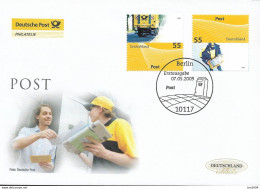 2009  Deutschland  Germany .Mi. 2733-4 FDC  Post : Universal - 2001-2010